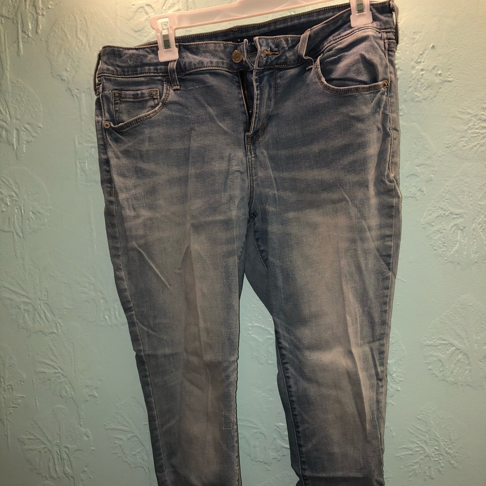 Light blue skinny jeans